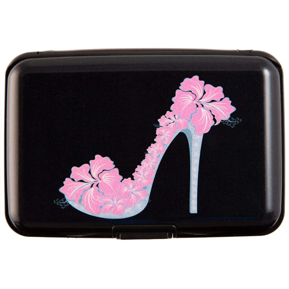 1322 Credit Card Holder, Metal Card Wallet RFID Blocking Mini Slim Aluminum